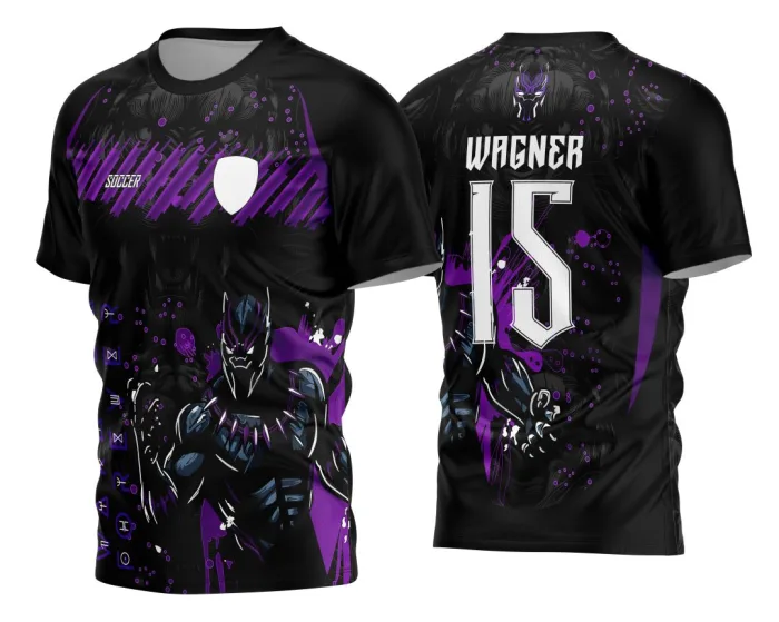 Arte Vetor Camisa de Interclasse 2024 - 2025 - Pantera Negra