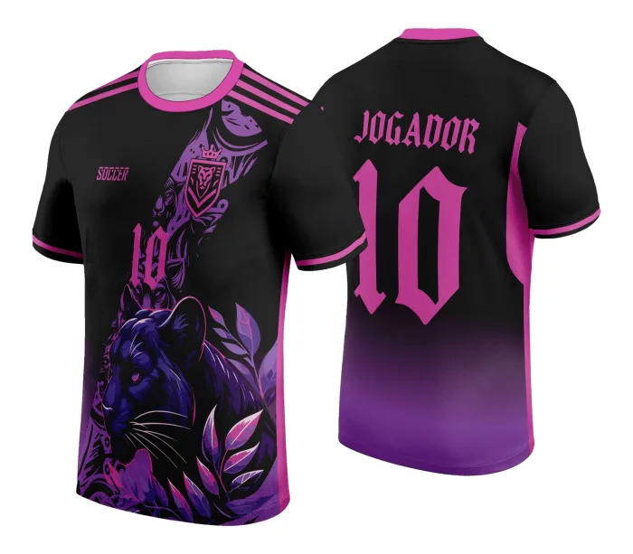 Arte Vetor Camisa de Interclasse Pantera Negra 2024 - 2025 modelo 2