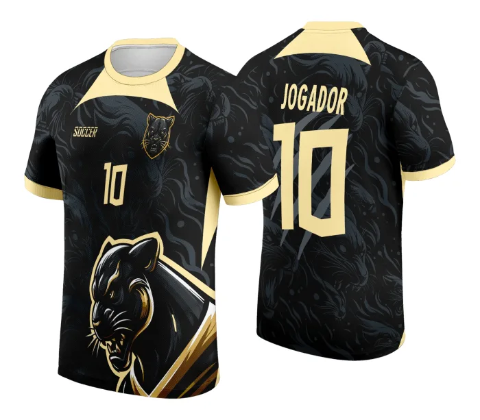 Arte Vetor Camisa de Interclasse Pantera Negra 2024 - 2025 modelo 3