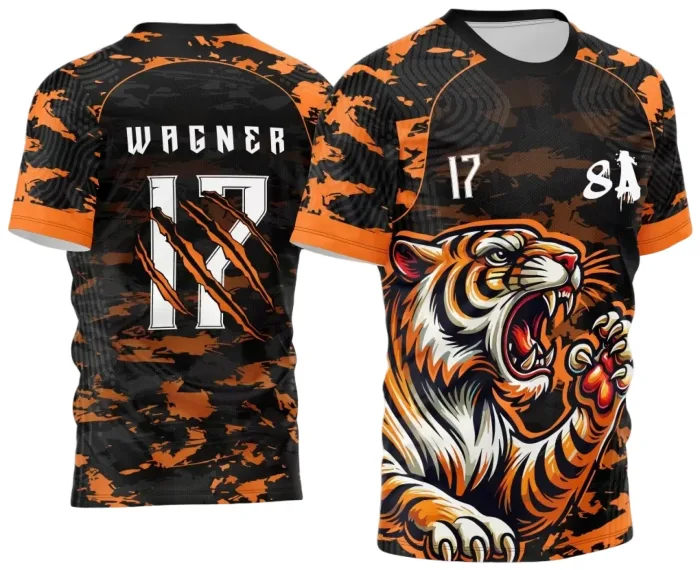 Arte Vetor Camisa de Interclasse Tigre 2024 - 2025 modelo 7