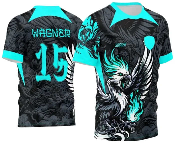 Arte Vetor Camisa Interclasse - Jogos Internos - 2024 - Fênix Azul