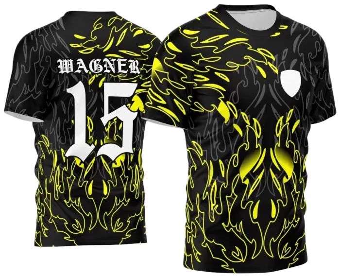 Arte Vetor Camisa InterClasse 2024 Chamas