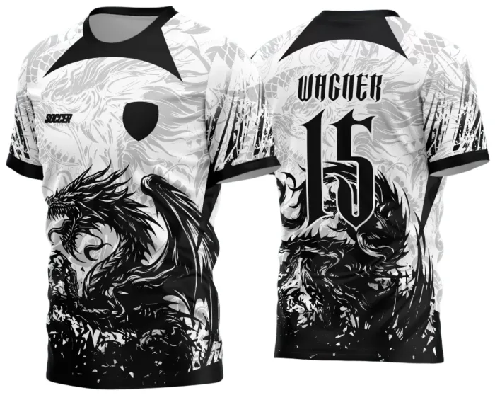 Arte Vetor Camisa Interclasse Dragão 2024 modelo 12