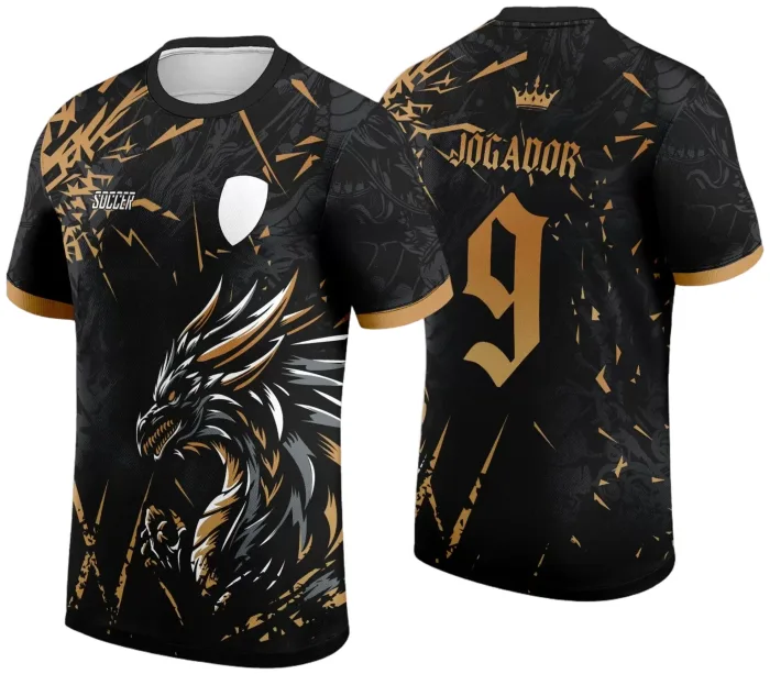 Arte Vetor Camisa Interclasse Dragão 2024 modelo 16