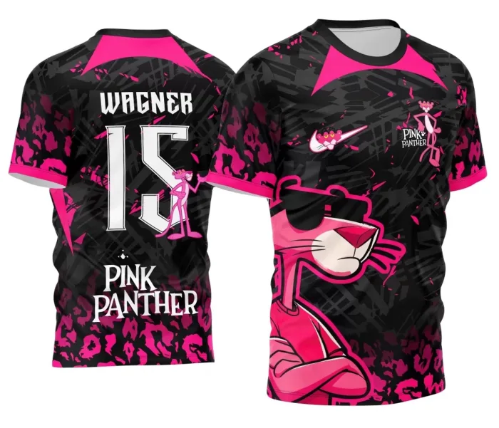Camisa Interclasse Pantera Cor de Rosa modelo 2