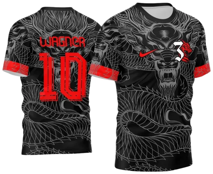 Arte Estampa Camisa Interclasse - Jogos Internos - 2024 - Dragão modelo 2