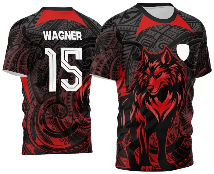 Arte Vetor Camisa Interclasse - Jogos Internos - 2024 - Lobo modelo 2