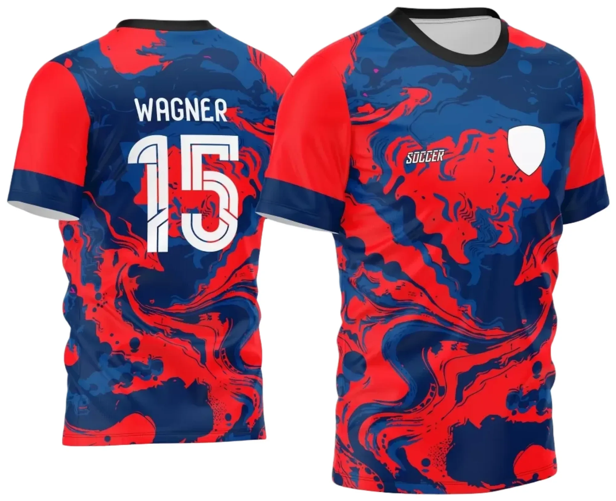 Camiseta unissex branca com logo no peito e estampa grande nas costas com tema Interclasse Jogos Internos 2024, perfeita para eventos esportivos escolares.