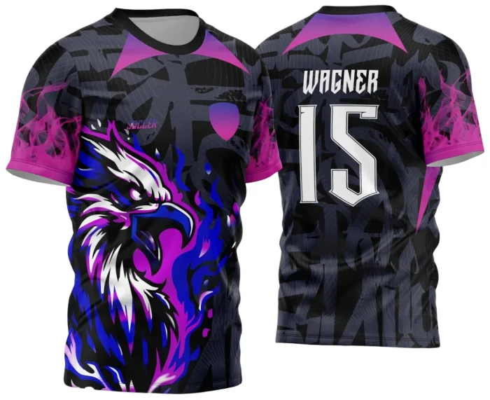 Arte Vetor Camisa Interclasse - Jogos Internos - 2024 - Águia Roxa modelo 2