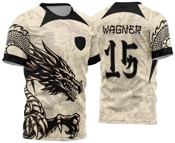 Arte Vetor Camisa Interclasse - Jogos Internos - 2024 - Dragão modelo 4