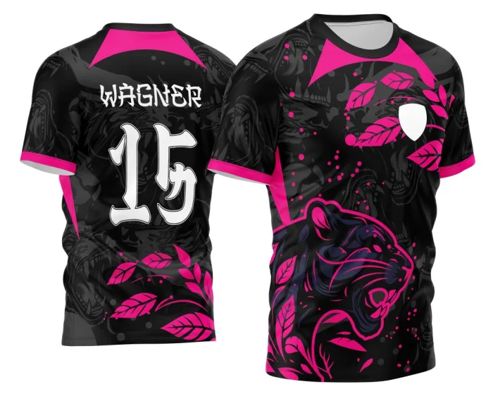 Arte Vetor Camisa Interclasse - Jogos Internos - 2024 - Pantera Rosa modelo 2