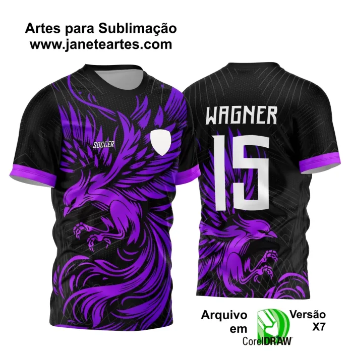 Arte Vetor Camisa Interclasse - Jogos Internos - 2024 - Fênix modelo 9