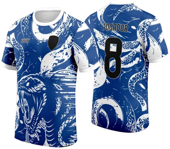 Arte Vetor Camisa Interclasse - Jogos Internos - 2024 - Cobra Serpente modelo 5