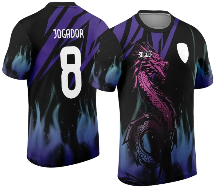 Arte Vetor Camisa Interclasse - Jogos Internos - 2024 - Dragão modelo 5