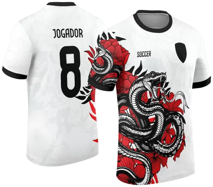 Arte Vetor Camisa Interclasse - Jogos Internos - 2024 - Cobra Serpente modelo 6