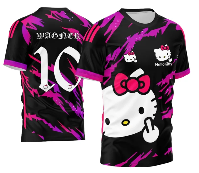 Arte Vetor Camisa Interclasse Hello Kitty 2024 modelo 5