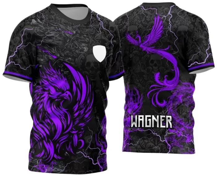 Arte Vetor Camisa InterClasse 2024 Fenix Roxa