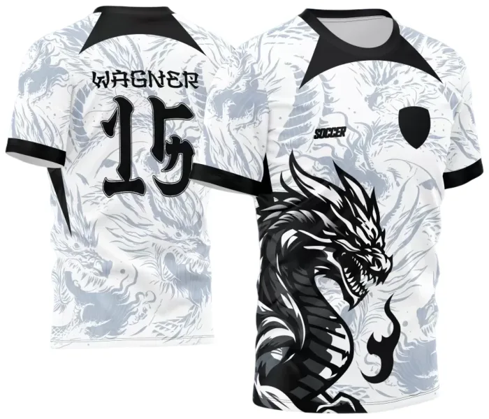 Arte Vetor Camisa InterClasse 2024 Dragão modelo 2