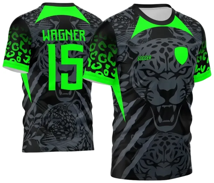 Arte Vetor Camisa InterClasse 2024 Onça modelo 4