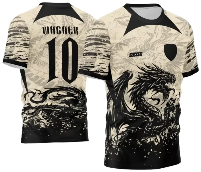 Arte Vetor Camisa InterClasse 2024 Dragão modelo 3