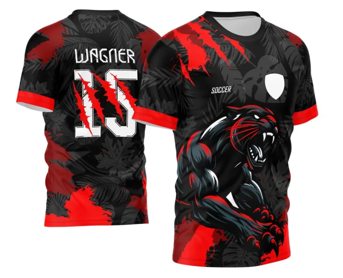 Arte Vetor Camisa InterClasse 2024 Pantera Negra modelo 4