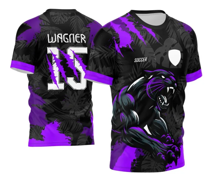 Arte Vetor Camisa InterClasse 2024 Pantera Negra modelo 7