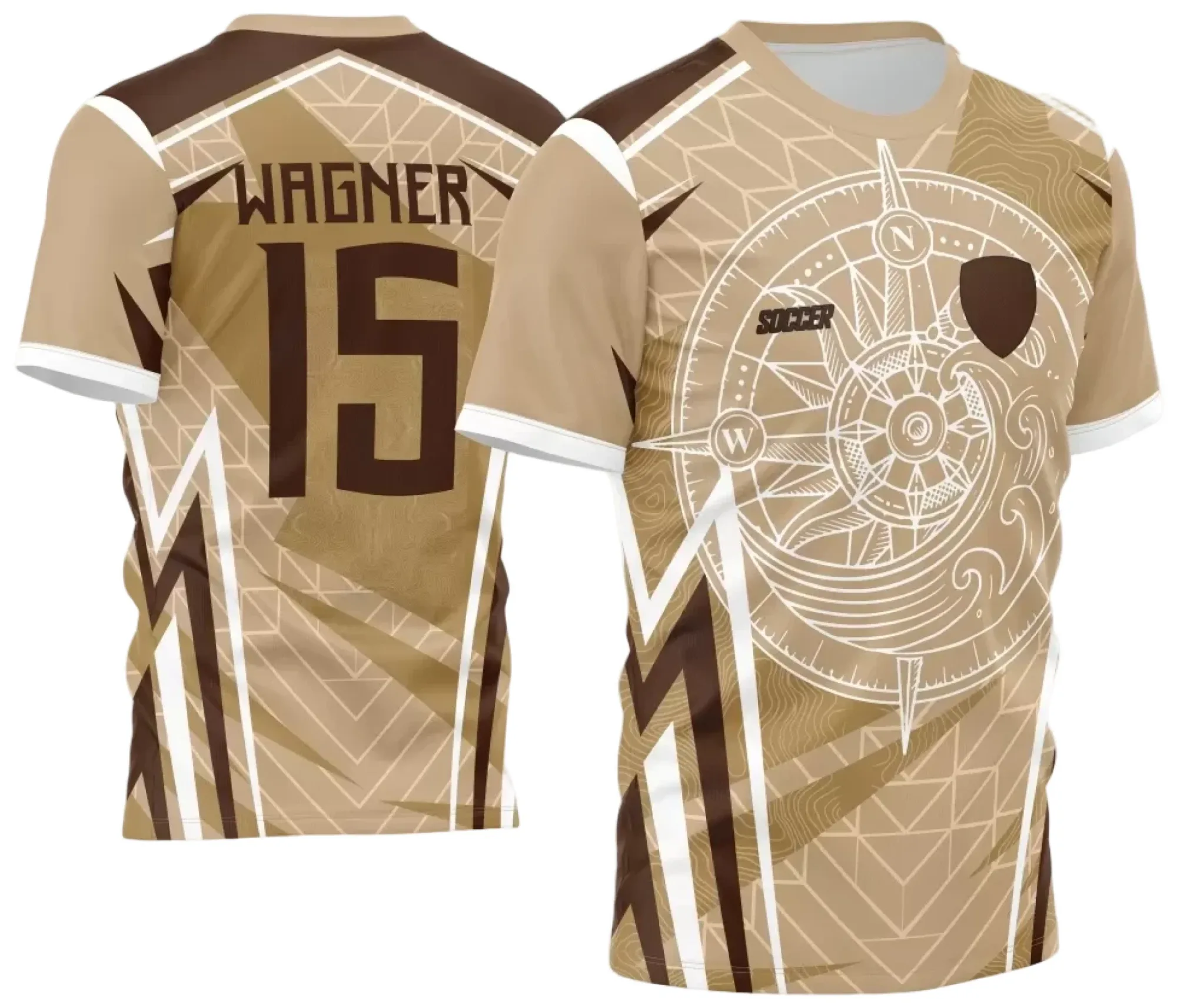 Camiseta unissex preta com logo no peito e estampa grande nas costas mostrando Rosa dos Ventos em destaque inspirada na InterClasse 2024, design moderno e impactante.