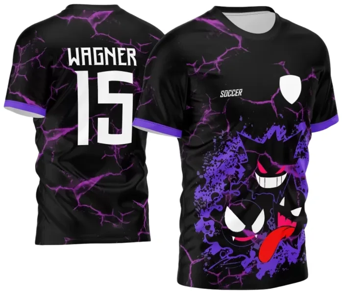 Arte Estampa Camisa InterClasse 2024 Gengar modelo 5