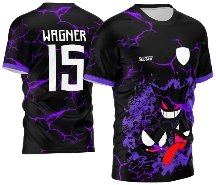 Arte Estampa Camisa InterClasse 2024 Gengar modelo 6
