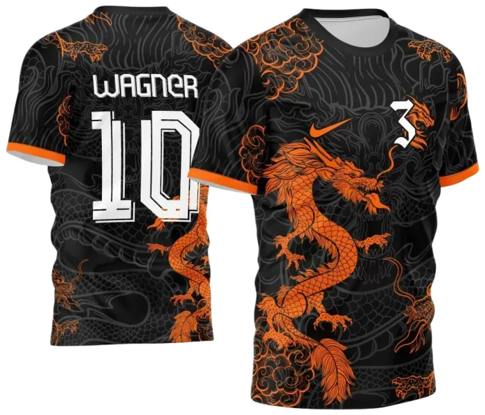 Arte Vetor Camisa InterClasse 2024 Dragão modelo 5