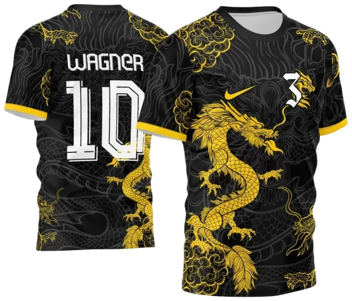 Arte Vetor Camisa InterClasse 2024 Dragão modelo 7