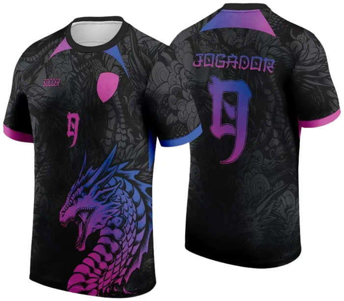 Arte Vetor Camisa InterClasse 2024 Dragão Degrade