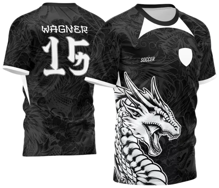 Arte Estampa Camisa InterClasse 2024 Dragão modelo 2