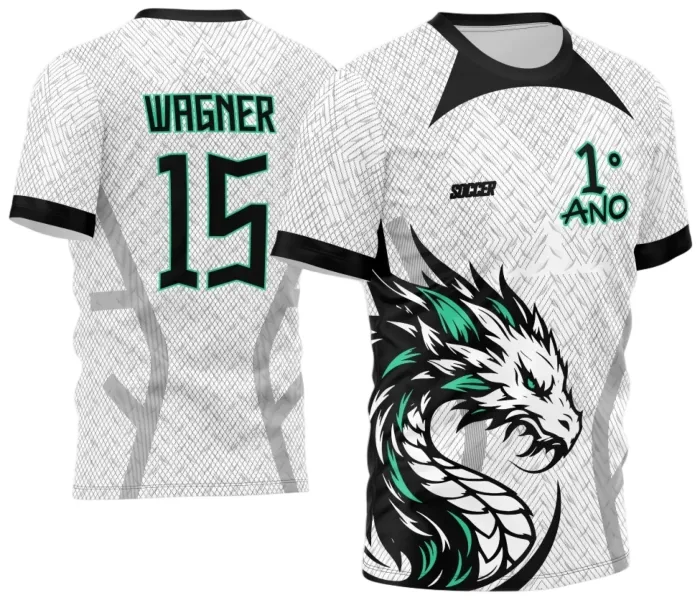 Arte Estampa Camisa InterClasse 2024 Dragão modelo 3