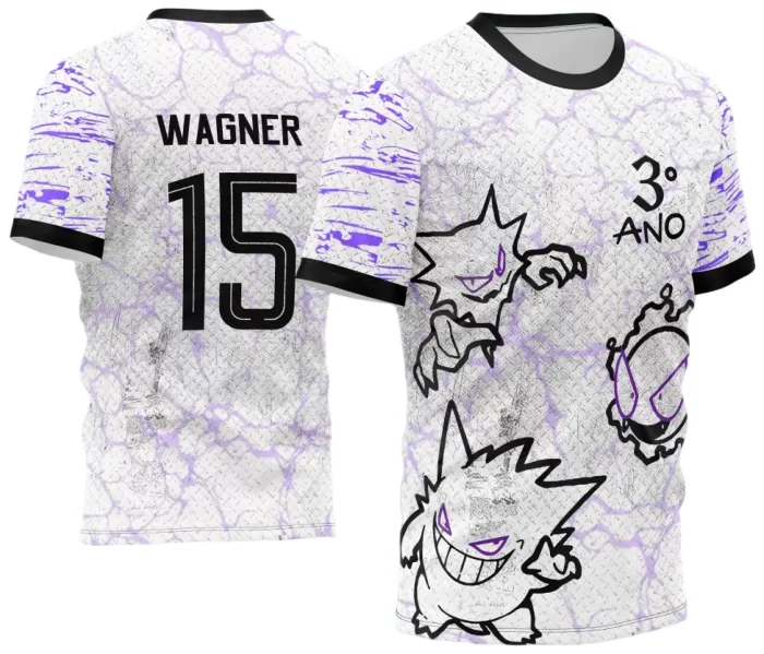 Arte Estampa Camisa InterClasse 2024 Gengar modelo 7