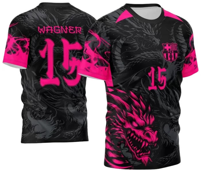 Arte Vetor Camisa InterClasse 2024 Dragão modelo 9