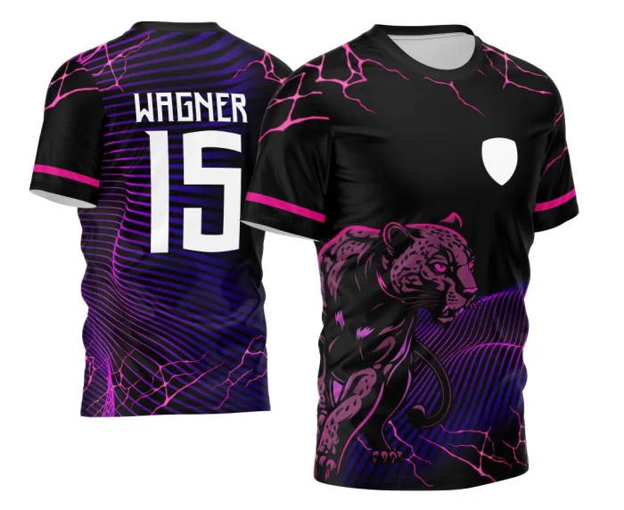 Arte Vetor Camisa InterClasse 2024 Pantera Negra Ondas modelo 2
