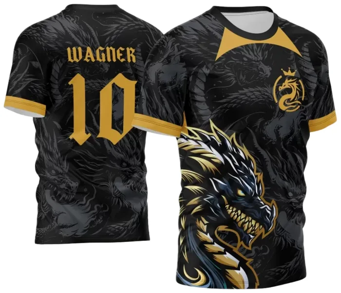 Arte Vetor Camisa InterClasse 2024 Dragão modelo 10