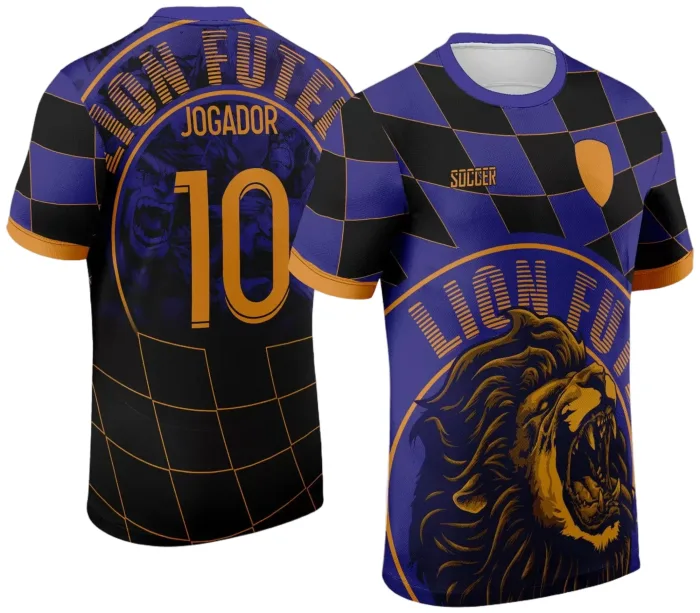 Arte Vetor Camisa InterClasse 2024 Modelo 47 Leão Xadrez