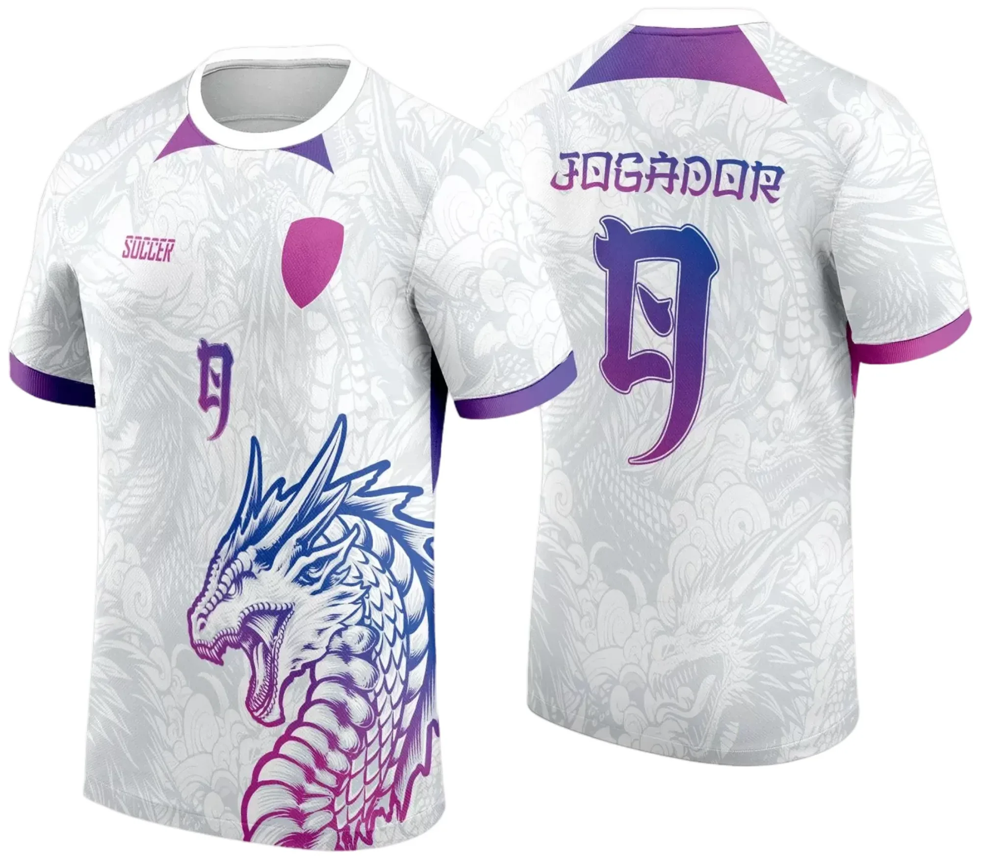 Camiseta unissex preta com logo no peito e estampa grande nas costas representando o tema Dragão do InterClasse 2024 Modelo 46, ideal para quem busca estilo marcante e design moderno.