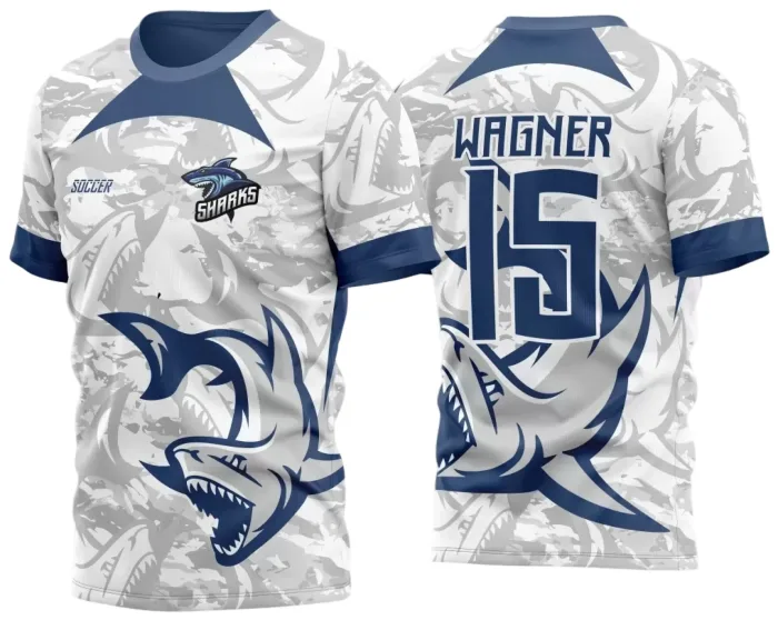 Arte Vetor Camisa InterClasse 2024 Modelo 30 Tubarão