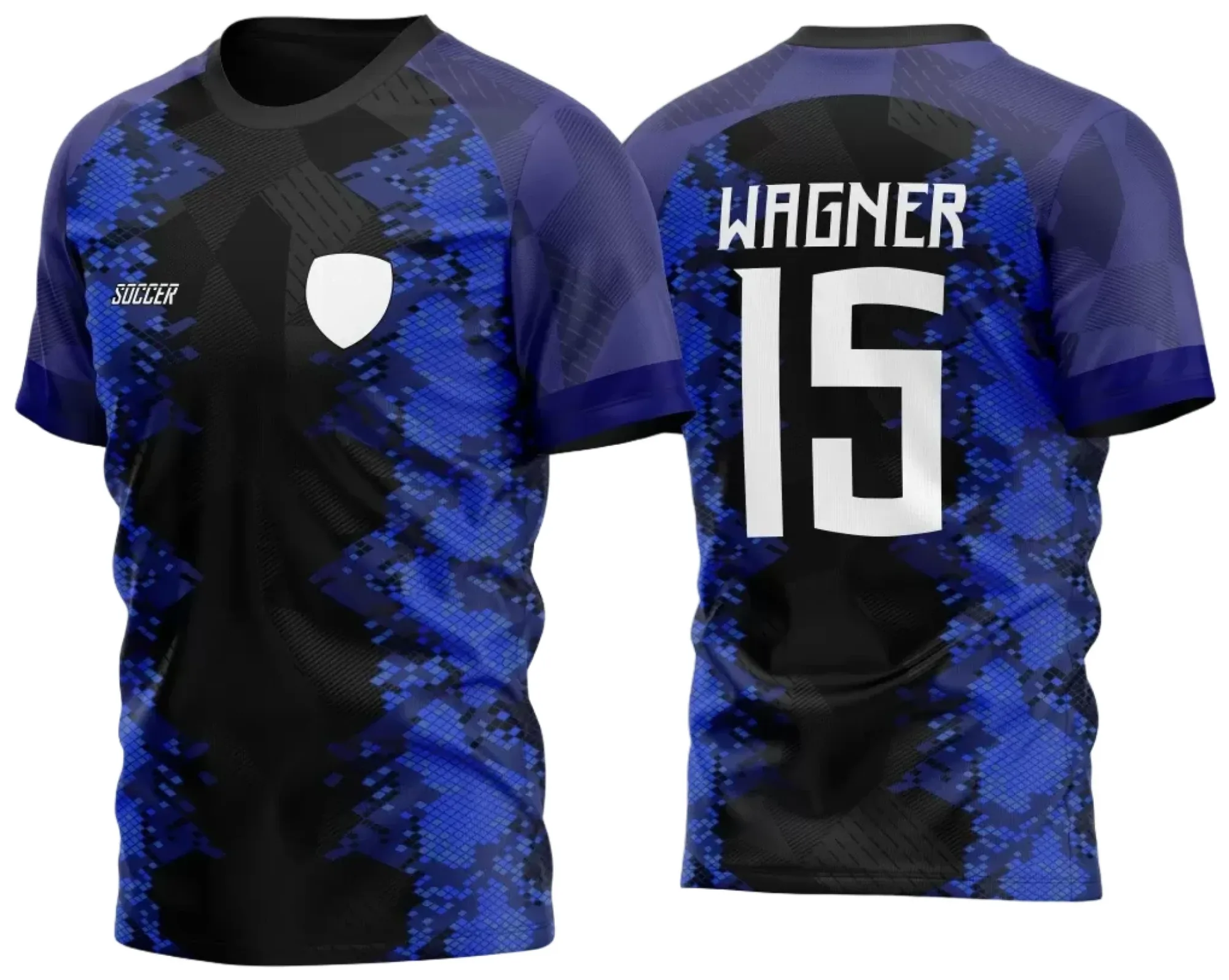 Camiseta unissex preta com logo no peito e estampa grande nas costas mostrando uma cobra estilizada para o InterClasse 2024, modelo 29, criando visual impactante e moderno.