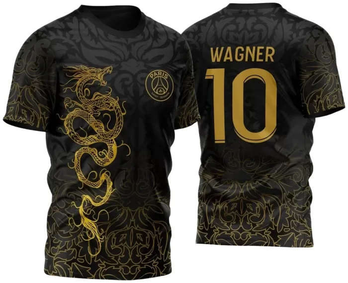 Arte Vetor Camisa InterClasse Dragão Serpente 2023 Dourado