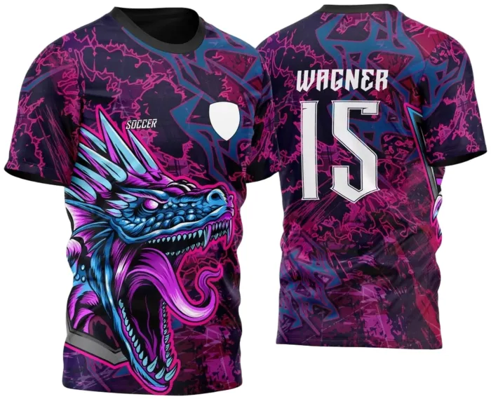 Arte Vetor Camisa InterClasse Dragão Roxo 2024