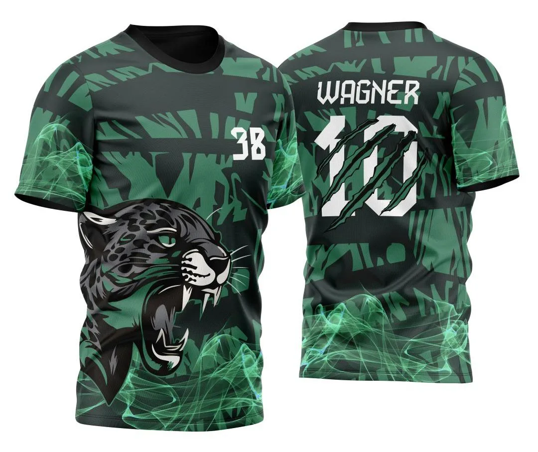 Camiseta unissex preta com logo no peito e estampa grande nas costas mostrando Pantera Negra InterClasse 2024, perfeita para quem gosta de estilo marcante e moderno.