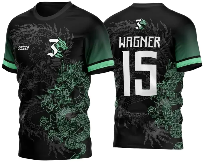 Arte Vetor Camisa InterClasse Dragão Verde 2023