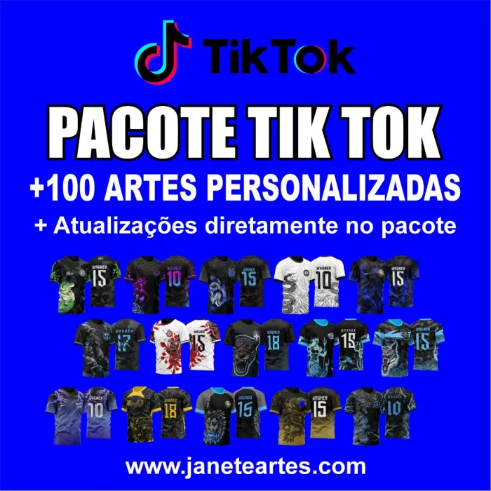 Pacote Camisas Tiktok Template Interclasses - Vetores 2023
