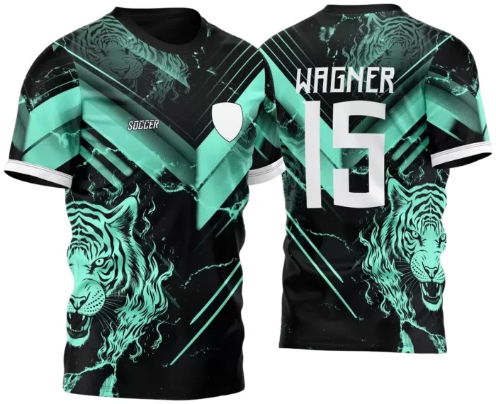 Arte Vetor Camisa Para InterClasse Tigres Verdes 2025