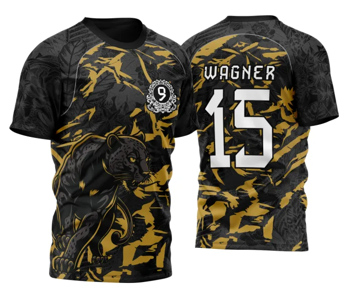 Arte Vetor Camisa Para InterClasse Pantera Nono Ano 2026 Modelo Dourada