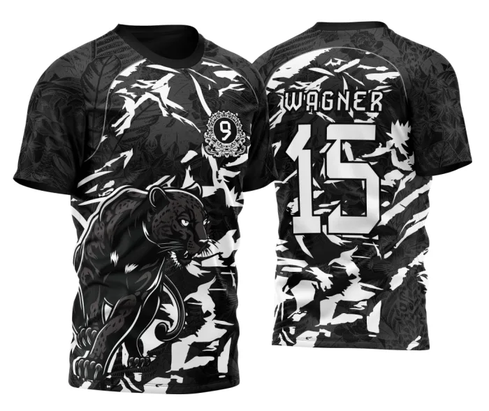 Arte Vetor Camisa Para InterClasse Pantera Nono Ano 2026 Modelo Preto e Branca